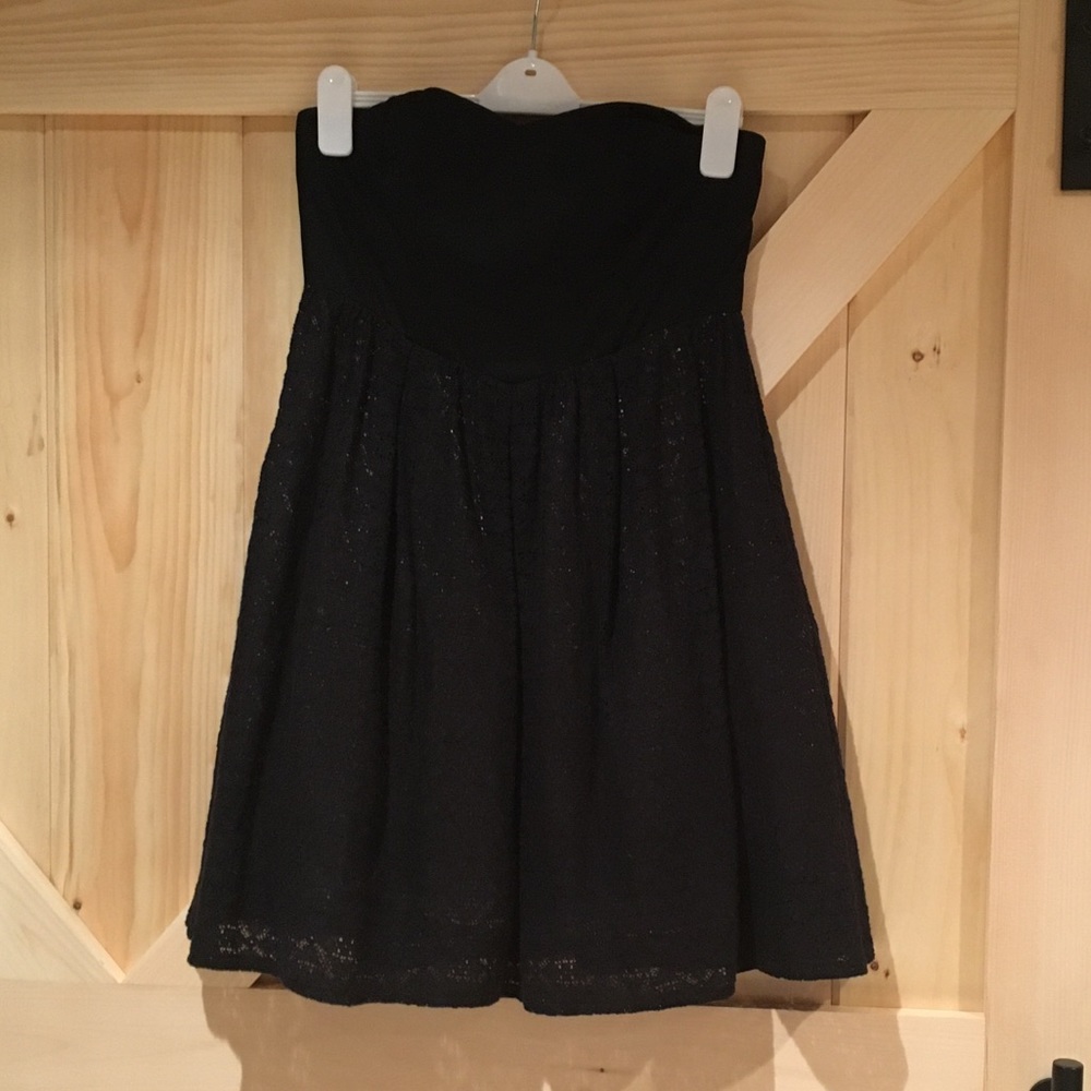 Black Strapless Dress